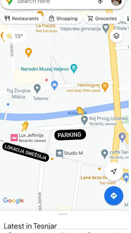 Apartament Lux Jefimija Valjevo Zewnętrze zdjęcie